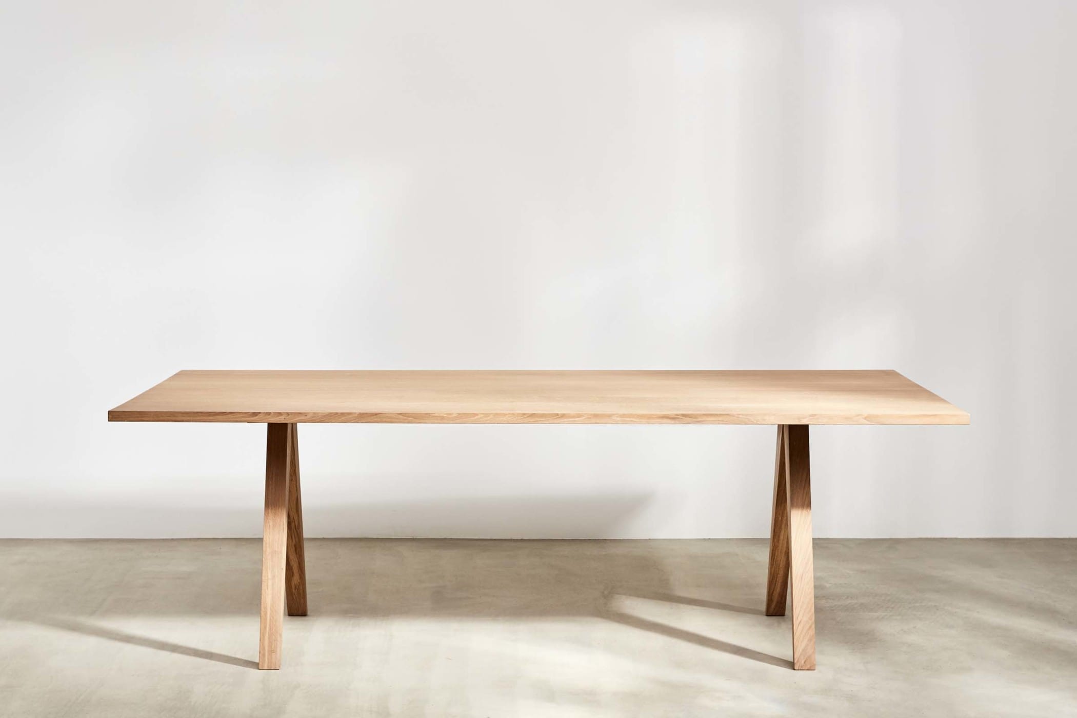solid oak contemporary table